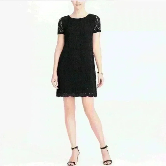 J. Crew Women's Lace Dress with Scalloped Hem